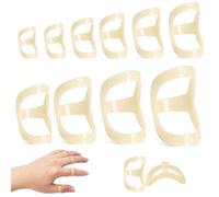 Guyode 10 Pièces Orthèses de Doigt Correction des Doigts Attelle Pouce Protection des Doigts Attelle Doigt Plastique Imperméable Utilisé pour Pouce Majeur Auriculaire Annulaire (1-10)