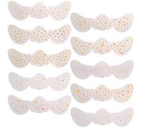 Guyode 10 Pièces Tatouage de Taches de Rousseur Scintillantes, Paillettes Taches de Rousseur Autocollants de Tatouage Temporaire, Tatouages pour Le Visage, Autocollant Visage Dorées