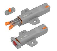 Guyode 2 Pièces Poussoir Porte Placard Facilité D'utilisation Fermeture Placard Presse à Ressort Ferme Porte Aucune Force Magnétique S'applique à Porte Meuble de Garde-robe de Cuisine