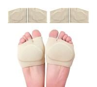 Guyode 2 Pièces Semelles Chaussures Confort, Adaptés à La Forme du Pied Talonnette Silicone, Bande Elastique Hallux Valgus, Élastique Demi Semelles Chaussures Femme pour Hauts Sandales Pantoufles
