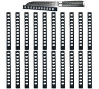 Guyode 20 Pièces Porte Couteau, 21 x 2,5 cm Protege Lame, Support Couteaux Cuisine, Universel Plastique Rangement Sécuritaire für Messer Mit Klingenlänge Bis 22 cm, Küchenmesser (Noir)