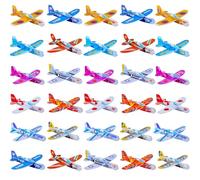 Guyode 30 Pièces Avions en Mousse pour Enfants Mini Léger Avion