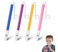 Guyode 4 Pièce Sifflet à Glissière en Plastique avec Barres Coulissantes, Slide Whistle Instrument pour Garçons Et Filles Pratiquer La Musique, Flûte Coulissante Instrument de Musique Professionnel