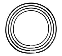Guyode 4 Pièces Cordon Collier Cuir pour Pendentif, Noir Collier Homme Femme avec Fermoir Acier Inoxydable, Ciré Chaine Homme en Cuir Synthétique, Cordon Tour de Cou Bijoux（40/45/50/55CM）