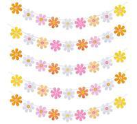 Guyode 5 Pièces Guirlande Marguerite Style Bohème Deco Printemps Bannières Suspendues Guirlandes Décoration Bannière Élégant S'applique à Décoration de Maison pour Fête d'anniversaire ou Maternelle