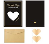 Guyode 8 Pièces Carte a Gratter Personnalisable, Ticket a Gratter Personnalisé, Faux Ticket a Gratter Gagnant, Coupon d Amour a Gratter avec 8 Enveloppes, 8 Autocollants en Forme de Cœur