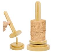Guyode Bobinoir à Laine en Bois, Enrouleur Pelote de Laine Amovible Support, Tricot Porte Bobine, Accessoires Crochet, Support Rotatif Porte Fil, Cadeau au Crochet pour les Amateurs de Tricot