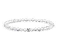 Guyode Bracelet Pierre Naturelle Femme Élasticité avec 1 Coffret à Bijoux Bracelet Femme Pierre Naturelle pour Amie Enseignante Fille Épouse Mère (Blanc)