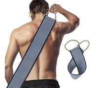 Guyode Gant Exfoliant Corps et Gratte Dos Douche, Gommage Gant de Toilette Exfoliant Double Face avec Poignées, Serviette de Douche Exfoliante,Sangle Lave Dos pour Hommes Femmes (Grau)