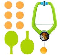 Guyode Raquette de Ping Pong, Ensemble Portatif D'entraîneur de Tennis de Table Suspendu D'intérieur, Balle Ping Pong Réglable, Tennis de Table pour Enfants Intérieur Ping Pong Suspendu