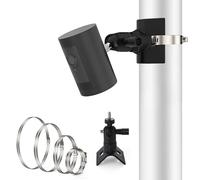 Guyode Support Ring Camera Exterieur, Support Universel à Poteau pour Ring Indoor Cam, Support de Mât pour Caméra Spotlight et Panneau Solaire, Support Poteau Réglables pour Caméras CCTV (Noir)