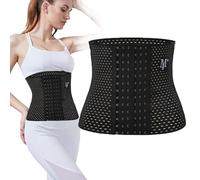 Guyode Waist Trainer Confortable et Respirant Corset Femme Ventre Plat Conception Réglable Corset Femme Minceur et Modelage du Corps S'applique à Exercice de Fitness pour Perdre du Poids (M)