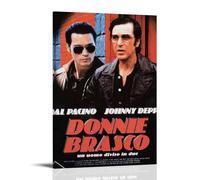 GUYREWGRUG Poster Donnie Brasco pour chambre à coucher, décoration murale sur toile, 20 x 30 cm, style cadre