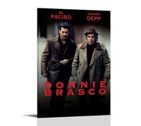 GUYREWGRUG Poster Donnie Brasco pour chambre à coucher, décoration murale sur toile, 40 x 60 cm, style cadre