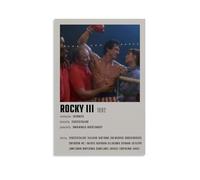 GUYREWGRUG Poster Rocky pour chambre à coucher, décoration murale sur toile, affiche 50 x 75 cm, style sans cadre