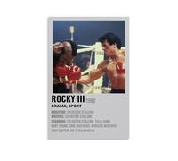 GUYREWGRUG Poster Rocky pour chambre à coucher, décoration murale sur toile, affiche 50 x 75 cm, style sans cadre