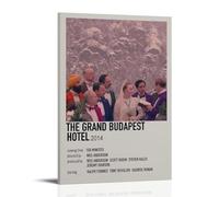GUYREWGRUG Poster sur toile The Grand Budapest Hotel pour chambre à coucher, décoration murale, 60 x 90 cm, style cadre