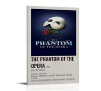 GUYREWGRUG Poster The Phantom of The Opera pour chambre à coucher, décoration murale sur toile, poster 50 x 75 cm, style cadre