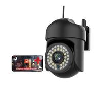 GUYSGNX Caméras de sécurité, Caméra PTZ extérieure 5MP 5G HD Vision Nocturne Infrarouge AI Suivi Automatique Humain Surveillance de sécurité 2.4 pour Usage extérieur(5MP Cam 128G Card)
