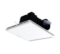 GUYSGNX Ventilateur d'extraction, Ventilateur D'extraction Type De Plafond Plus Éclairage 2-en-1 Plafonnier Salle Bain Intégré 300x300 pour serre, sous-sol