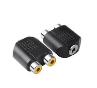 GUYTRM Adaptateur jack 3,5 mm vers 2 connecteurs femelles, 5/20 pièces, connecteur répartiteur for haut-parleur d'ordinateur et écouteurs lingli(20PCS)