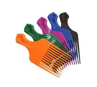 GUYTRM Brosse à dents larges, peigne, fourchette, insertion de brosse à cheveux, peigne à engrenages en plastique for cheveux bouclés Afro, outils de coiffure, 1 pièce lingli(544-Random-1pc)