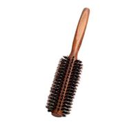 GUYTRM Brosse à rouler en poils de sanglier naturels, 6 Types, peigne à cheveux droit en sergé, baril rond soufflant, bouclage, outil de coiffure à faire soi-même lingli(Model-B)