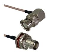 GUYTRM Câble RG316 femelle jack cloison mâle connecteur à angle droit sertissage RF câble de démarrage en queue de cochon 4 pouces ~ 10 m lingli(6inch (15CM))
