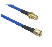 GUYTRM Connecteur RF mâle vers femelle RG402, 1 pièce, câble flexible bleu de 0,141", queue de cochon, 4 pouces à 20 m lingli(6inch (15CM))