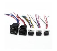 GUYTRM Connecteur USB étanche, 1 à 5 pièces, boucle femelle, courant 3 A, charge rapide, prise de chargeur USB-C lingli(Type D,5Pcs)