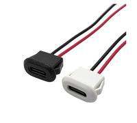 GUYTRM Connecteur USB type-C femelle 3 A, 1 à 10 pièces, charge rapide, haute intensité lingli(schwarz,1 Pcs)