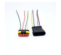 GUYTRM Connecteurs de fils automobiles étanches, série 1,5 mm, 1P, 2P, 3P, 4P, 5P, 6P, mâles et femelles, avec faisceau de câbles, 1/5 paires lingli(5P,1 pair)