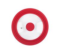 GUYTRM Couvercle de casserole rond universel for casseroles, poêles, ustensiles de cuisine, couvercle en verre trempé for poêles avec bord en silicone, couvercle de remplacement for poêle à frire ling