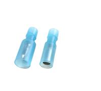 GUYTRM Lot de 10 paires de connecteurs de fils isolants translucides en forme de balle, femelles et mâles, cosses à sertir électriques lingli(10 Pairs Blue)