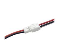 GUYTRM Lot de 2, 5 ou 10 paires de connecteurs de fils PH2.0 à 2 broches, pas de 2 mm, prise mâle femelle, adaptateur de borne de prise électrique DIY, 10 cm lingli(10Pair)