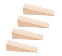 GUYTRM Lot de 4 cales de porte triangulaires en bois, finition lisse, polyvalentes, clous en bois, pièces d'outils de rembourrage inférieur lingli
