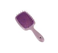 GUYTRM Peigne de Massage ajouré à grille carrée, antistatique, sec et humide, double usage, cheveux moelleux, peignes de coiffure à domicile, brosses démêlantes lingli(Purple)