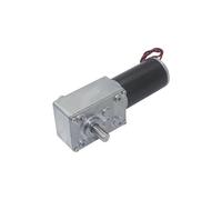 GUYU Gear Motor DC12V 24V Powerful Torque Gearmotor Turbo Worm Geared Dual Shaft High Power Wear-Resistant Reversed YUGU(24V,10 RPM)