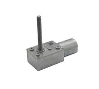 GUYU Gear Motor High Torque Silent 6V 12V 24V DC Worm Geared 6mm*150mm Lead Screw Shaft Self-Lock YUGU(24V,18 RPM)