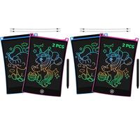 GUYUCOM 2 PCS Tablette d'écriture LCD, 8,5 Pouces Ardoise Magique pour Enfants, Tablette de Dessin pour garçons Filles Jouets éducatifs Cadeaux d'anniversaire pour Enfants Jouets (Bleu+Rose)