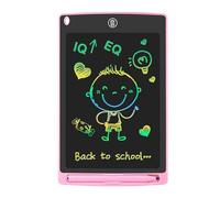 GUYUCOM Plateau d'écriture LCD pour Enfants de 8,5 Pouces, Jouet à partir de 3, 4, 5, 6 Ans, Tableau d'écriture électronique comme Jouet éducatif pour Enfants (Rose), 0802
