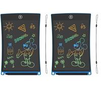 GUYUCOM Tablette Dessin 8,5 Pouces Ecriture LCD et Tablette Magique pour Les Enfants avec Une Ligne Colorée et Plus Lumineuse,Grands Cadeauxs pour 3 4 5 6 7 Ans Garçons Filles (Bleu) (Lot de 2)