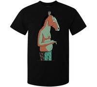 GUYUNTI Bojack Horseman Smoking Art Series Funny Top Men (Women Available) T Shirt Black T-Shirt Black S