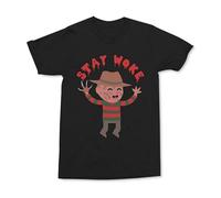 GUYUNTI Changes Mens Stay Woke Graphic T-Shirt T-Shirt Black M