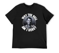 GUYUNTI Ddbd Married with Children Al Bundy Why The Hell Am I Here Men's Shirt T-Shirt Black L
