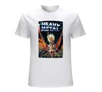 GUYUNTI Heavy Metal 1970 Movie Poster Logo Mens ees T-Shirt White XL