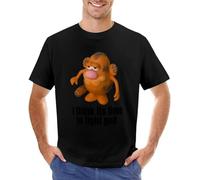 GUYUNTI I Think Its Time to Fight God T-Shirt Anime Clothes Cute Tops Oversized t-Shirt Mens Workout Shirts T-Shirt Black XL