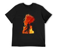 GUYUNTI Puqu Trigun VASH The Stampede The Man Coming from Dark Manga Black Men's T Shirt T-Shirt Black XL