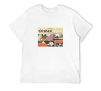 GUYUNTI Refused T Shirt The Shape of Punk to Come Men's White 3XL