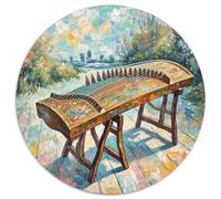 Guzheng 1000 Piece Jigsaw Puzzle for Adults Challenging Game Stress Relief Puzzle Exercise The Memory of The Brain for Adults and Kids, Age 12 Years Up 1000pcs (67.5x67.5cm)